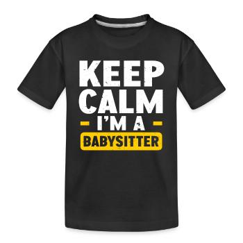 Baby-sitter Babysitting - T-shirt bio Premium Enfant - noir - Devant