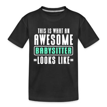 Baby-sitter Babysitting - T-shirt bio Premium Enfant - noir - Devant