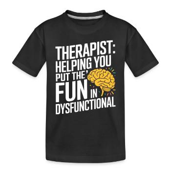 Défenseur de la santé mentale Thérapie Soutien émotionnel - T-shirt bio Premium Enfant - noir - Devant