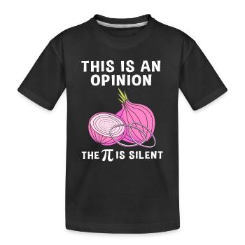 Zwiebel - Kinder Premium Bio T-Shirt - Schwarz - Vorne