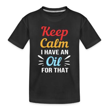 Huile essentielle - T-shirt bio Premium Enfant - noir - Devant