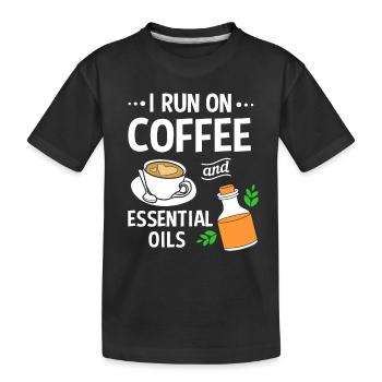 Huile essentielle - T-shirt bio Premium Enfant - noir - Devant