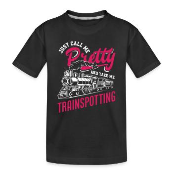 Appelez-moi jolie et emmenez-moi regarder - T-shirt bio Premium Enfant - noir - Devant