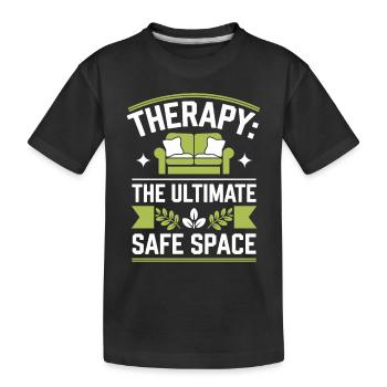Défenseur de la santé mentale Thérapie Soutien émotionnel - T-shirt bio Premium Enfant - noir - Devant