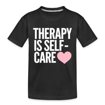 Défenseur de la santé mentale Thérapie Soutien émotionnel - T-shirt bio Premium Enfant - noir - Devant