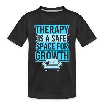 Défenseur de la santé mentale Thérapie Soutien émotionnel - T-shirt bio Premium Enfant - noir - Devant