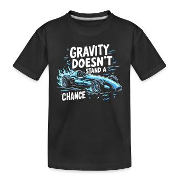 Gravity-Powered Soap Box Racing Adventure for DIY - Kids' Premium Organic T-Shirt - black - Front