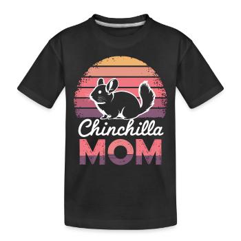Chinchilla disant maman drôle Chinchilla cadeau - T-shirt bio Premium Enfant - noir - Devant