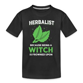 Huile essentielle - T-shirt bio Premium Enfant - noir - Devant