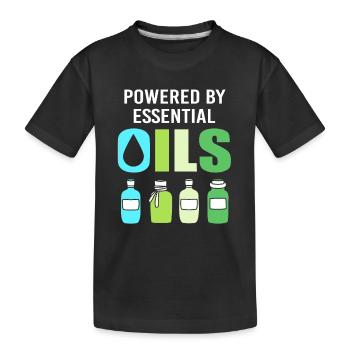Huile essentielle - T-shirt bio Premium Enfant - noir - Devant