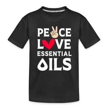 Huile essentielle - T-shirt bio Premium Enfant - noir - Devant