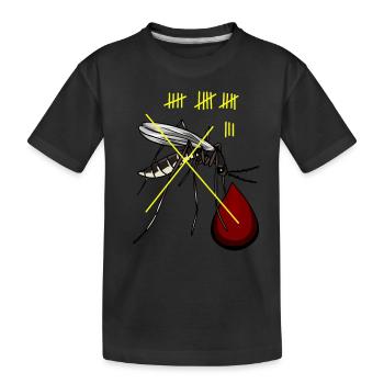 Mosquitoes Plague Insects Pests Mosquito Daylight Saving Time - Kids' Premium Organic T-Shirt - black - Front