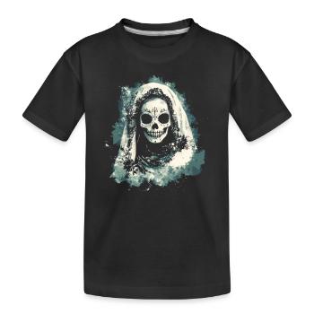 Jour des morts La Catrina Skull Design - T-shirt bio Premium Enfant - noir - Devant