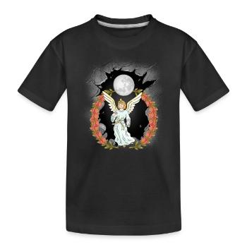 Angel Spiritual Rosary Celestial Protector - Kids' Premium Organic T-Shirt - black - Front