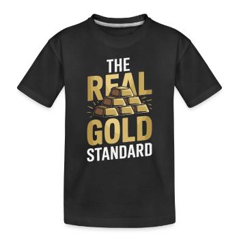 Extraction de l’or Exploitation minière Histoire Aventure Prospecteur - T-shirt bio Premium Enfant - noir - Devant