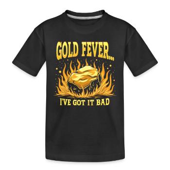 Extraction de l’or Exploitation minière Histoire Aventure Prospecteur - T-shirt bio Premium Enfant - noir - Devant