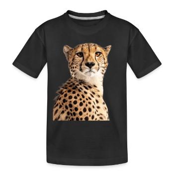 Guépard - T-shirt bio Premium Enfant - noir - Devant