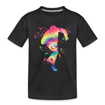 Lanceur de poids Colorsplash Lancer de poids - T-shirt bio Premium Enfant - noir - Devant