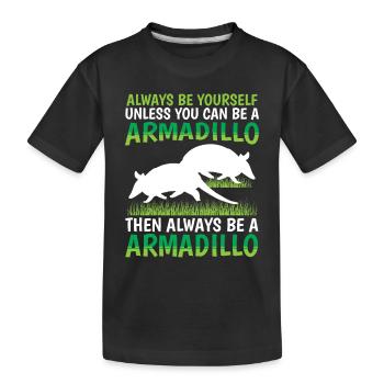 Alors un tatou est un tatou géant - T-shirt bio Premium Enfant - noir - Devant