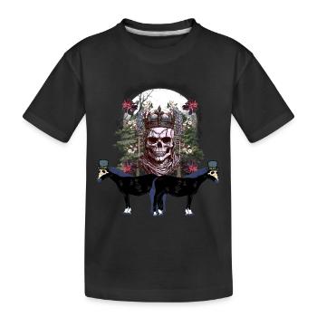 Mystique Halloween Fantômes Fantômes Cheval Roi - T-shirt bio Premium Enfant - noir - Devant
