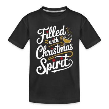Rempli d’ de Noël - T-shirt bio Premium Enfant - noir - Devant