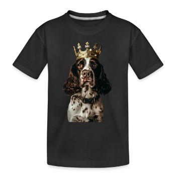 Épagneul springer anglais - T-shirt bio Premium Enfant - noir - Devant
