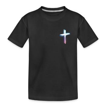 Jésus-Christ Christianisme Dieu Bible - T-shirt bio Premium Enfant - noir - Devant