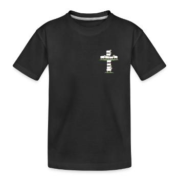 Jésus-Christ Christianisme Dieu Bible - T-shirt bio Premium Enfant - noir - Devant