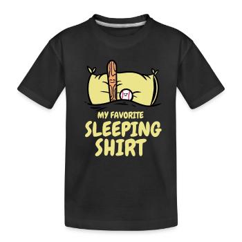 Baseball Équipe de baseball Baseballer Pyjama - T-shirt bio Premium Enfant - noir - Devant