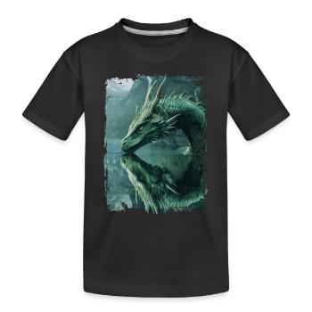 Kite - Kids' Premium Organic T-Shirt - black - Front