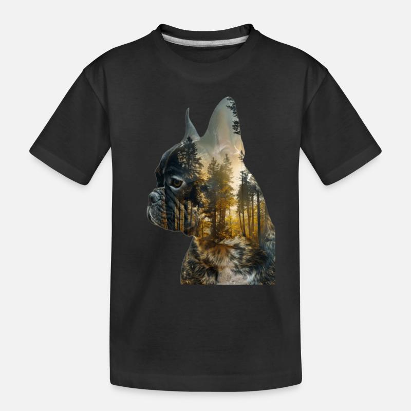 Bouledogue français - T-shirt bio Premium Enfant - noir