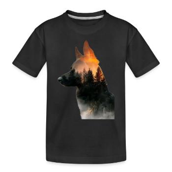 Berger allemand - T-shirt bio Premium Enfant - noir - Devant