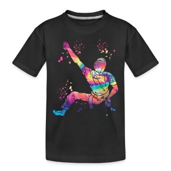 Boulderer Colorsplash Boulder Bouldering - T-shirt bio Premium Enfant - noir - Devant