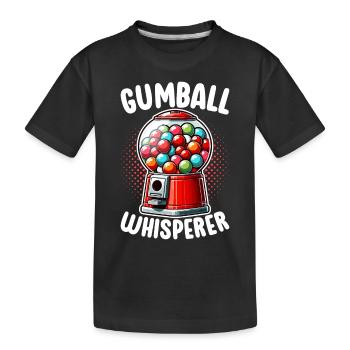 Machine à boules de gomme - T-shirt bio Premium Enfant - noir - Devant