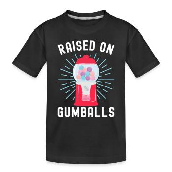 Machine à boules de gomme - T-shirt bio Premium Enfant - noir - Devant