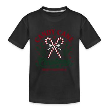 Partenaire de canne à sucre Look pour Noël - T-shirt bio Premium Enfant - noir - Devant