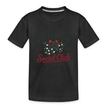 Mistelzweig Social Club - Frisch Geschnitten - Kinder Premium Bio T-Shirt - Schwarz - Vorne