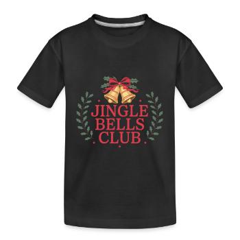 Jingle Bells Club - Sounding Festivity - Kids' Premium Organic T-Shirt - black - Front