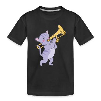 Trombone - T-shirt bio Premium Enfant - noir - Devant