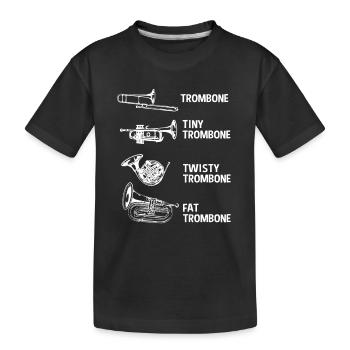 Trombone - T-shirt bio Premium Enfant - noir - Devant