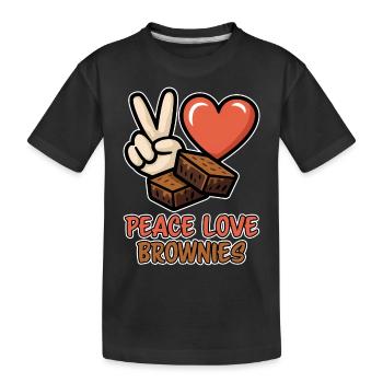 Brownies Dire Pâtisserie Drôle Brownie Cadeau - T-shirt bio Premium Enfant - noir - Devant