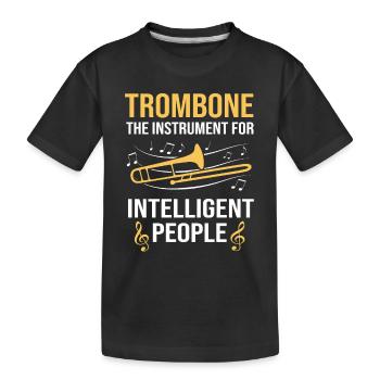 Trombone - T-shirt bio Premium Enfant - noir - Devant