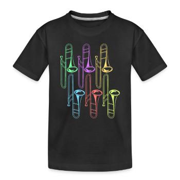 Trombone - T-shirt bio Premium Enfant - noir - Devant
