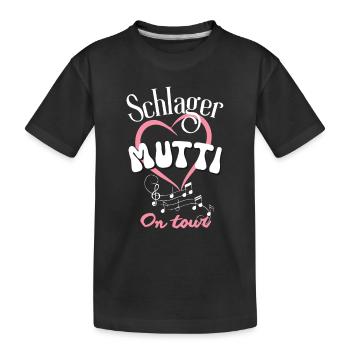 Schlager Mutti On Tour Schlagermusik Mama Frauen - Kids' Premium Organic T-Shirt - black - Front