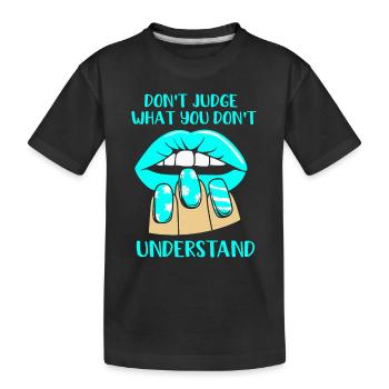 Pcos-Bewusstsein - Kinder Premium Bio T-Shirt - Schwarz - Vorne