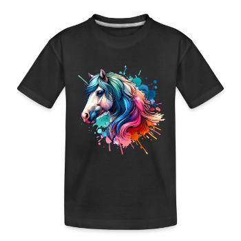 Cheval - T-shirt bio Premium Enfant - noir - Devant