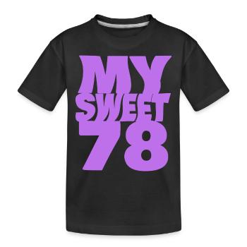 Sweet 78 - Kids' Premium Organic T-Shirt - black - Front