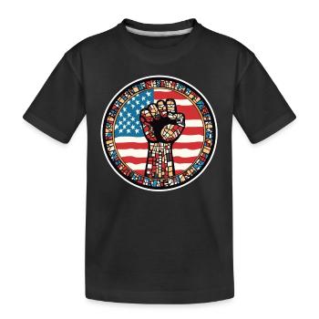 Afro American Black History Month Heritage - Kids' Premium Organic T-Shirt - black - Front