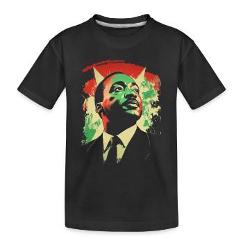 MLK Patrimoine afro-américain Mois de l’histoire des Noirs - T-shirt bio Premium Enfant - noir - Devant