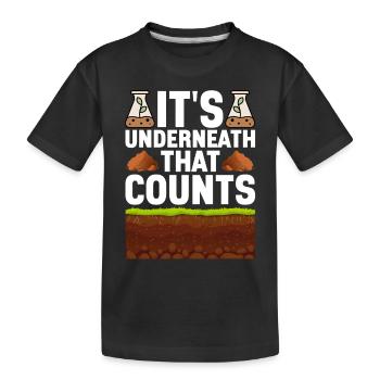 Bodenwissenschaftler Soil Science - Kids' Premium Organic T-Shirt - black - Front